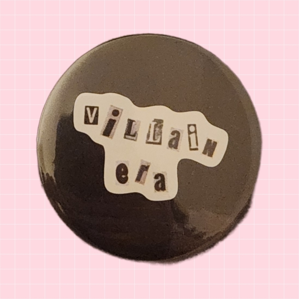 "Villain Era" Black 2" Pin